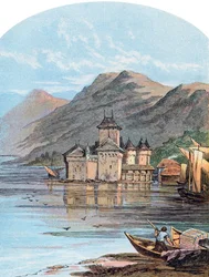The Chillon Castle, Lake Geneva, Switzerland