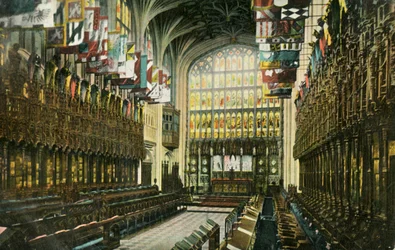 The Choir in St Georges Chapel, Windsor Castle, 1904