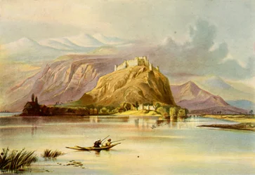 The City of Srinagar Kashmir and Hurri Purbut Fort