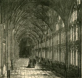 The Cloisters of Gloucester Cathedral, 1898