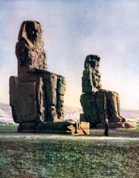 The Colossi of Memnon, Thebes, Egypt