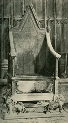 The Coronation Chair, Containing the Ancient Stone