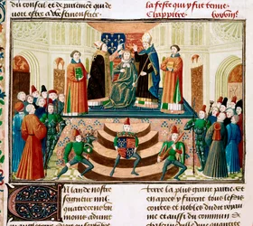 The Coronation of Henry IV of England (detail)