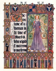 The Costume of a Woman in the Reign of Edward III
