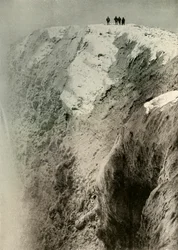 The Crater of Erebus, 900 Feet Deep and Half a Mile Wide, 1908-1909