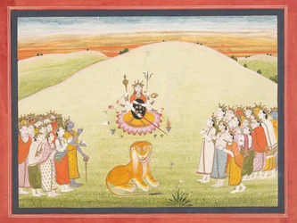 The Creation of Durga: Page from a Dispersed Markandeya Purana