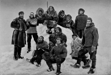 The Crew of the Fram after their Second Winter. About 24 February, 1895