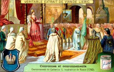 The Crowning of Catherine II, Empress of Russia in 1762