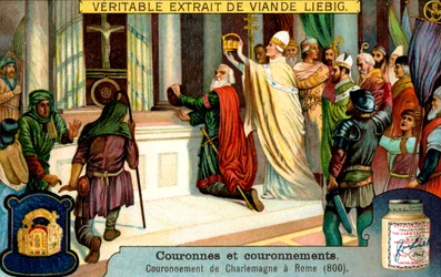 The Crowning of Charlemagne in Rome 800, c. 1900