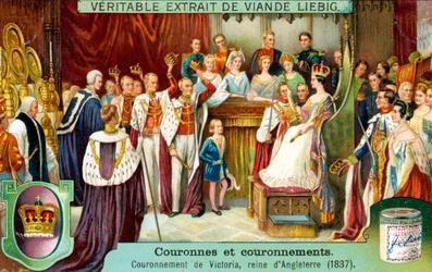 The Crowning of Victoria, Queen of England in 1837, c1900