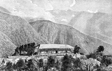 The Cussillani Hacienda, Yungas, Bolivia, 1895