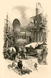 The Custom House, Liverpool, mid 19th century