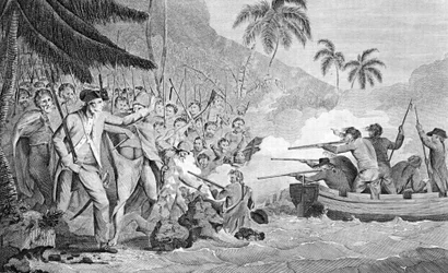 The Death of Captain James Cook on February 14, 1779