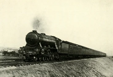 The Down Flying Scotsman Passing Reston, c1930