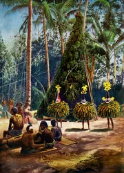 The Duk Duk Society, Bismarck Archipelago, Papua New Guinea, 1920