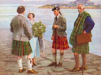 The Duke and Duchess of York Later King George VI and Queen Elizabeth Greeted on Arriving