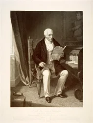 The Duke of Wellington reading despatches at his home of Apsley House, London