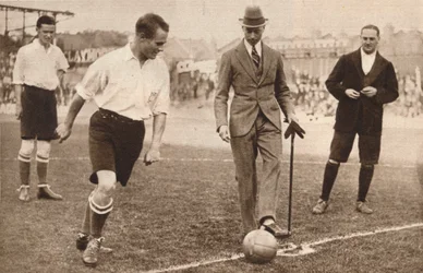 The Duke of York, Charity Football Match, Tottenham Hotspurs and Corinthians, c1921