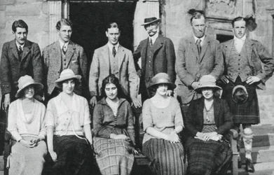 The Duke of York with the Earl of Strathmore