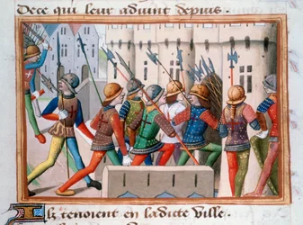 The English being chased out of Paris, April 1436