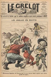 The English in Egypt. Caricature from Le Grelot