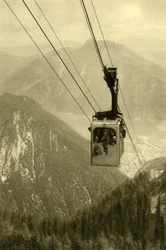 The Feuerkogel cable car, Upper Austria, c1935