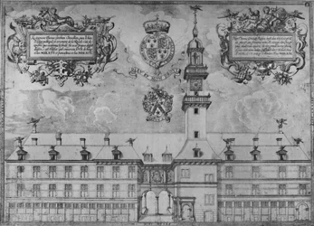 The First Royal Exchange in 1569