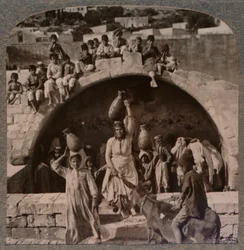 The Fountain of the Virgin, Nazareth, c1900