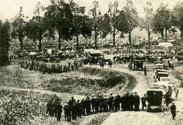 The Germans arrest civilians at Visé in Belgium, August 1914
