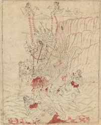 The Goddess Durga Killing the Buffalo Demon, Mahisha Mahishasura Mardini