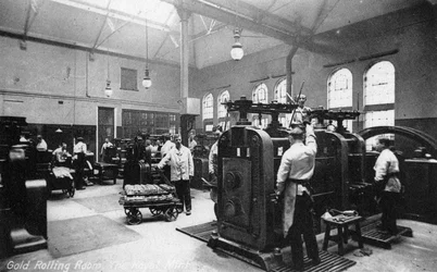 The Gold Rolling Room, the Royal Mint, Tower Hill, London