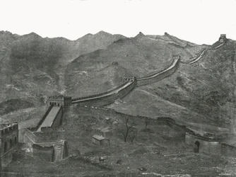 The Great Wall, Pekin, China, 1895