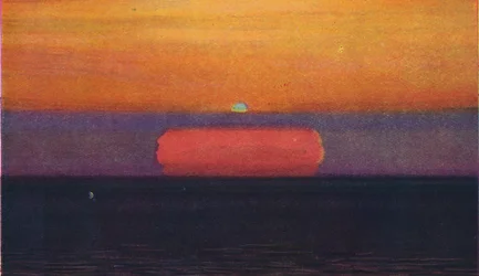 The Green Flash at Sunset, Rarest Prismatic Colour Refracted by the Atmosphere