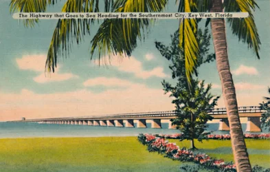 The Highway that Goes to Sea Heading for the Southernmost City, Key West, Florida