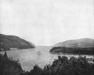 The Hudson River at West Point, New York State, USA
