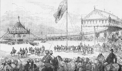 The Imperial Durbar at Delhi, India, on 1 January 1877