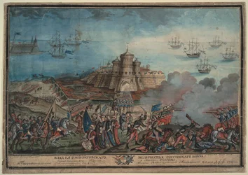The Imperial Russian Army before the Turkish port Ochakov