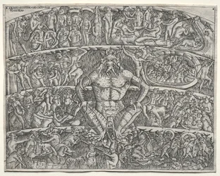 The Inferno According to Dante, After the Fresco in the Campo Santo at Pisa