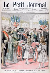 The King and Queen of Italy in France