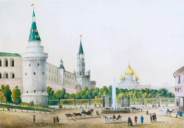 The Kremlin Garden, Moscow, Russia, c1830s-c1840s
