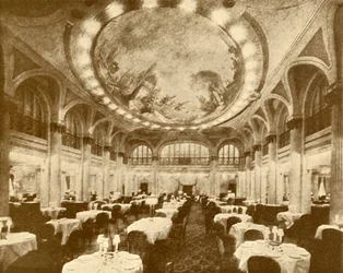 The Lavishly Decorated Main Dining Saloon of the Leviathan