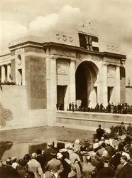 The Menin Gate is unveiled, Ypres, Belgium, 24 July 1927, 1935