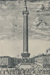 The Monument of London, c1685, 1920