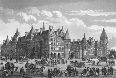 The New Law Courts, Westminster, London, c1878