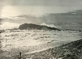 The Old Crater of Erebus, with an Older Crater in the Background