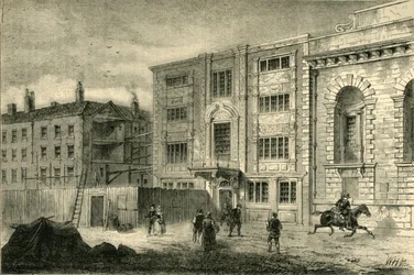 The Old Post Office, in Lombard Street, about 1800, c1872