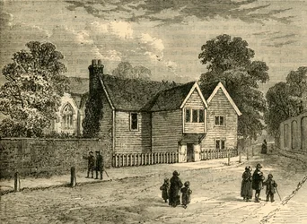 The Old Rectory, Stoke Newington, in 1858, c1876
