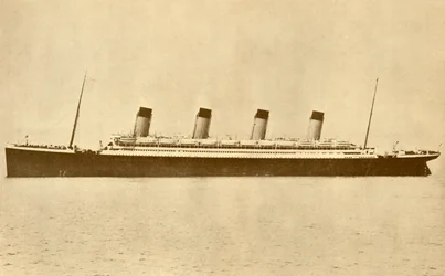 The Olympic White Star Line At Sea