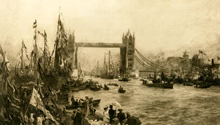 The Opening Ceremony of the Tower Bridge, c1894