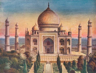 The Peerless Gem of Mohammerdan Architecture: The Taj Mahal at Agra, 1908